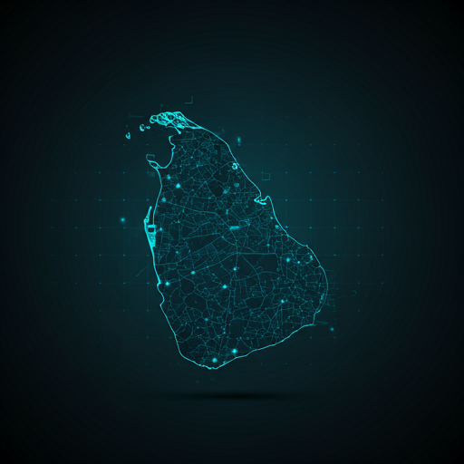 Map of Colombo, Sri Lanka